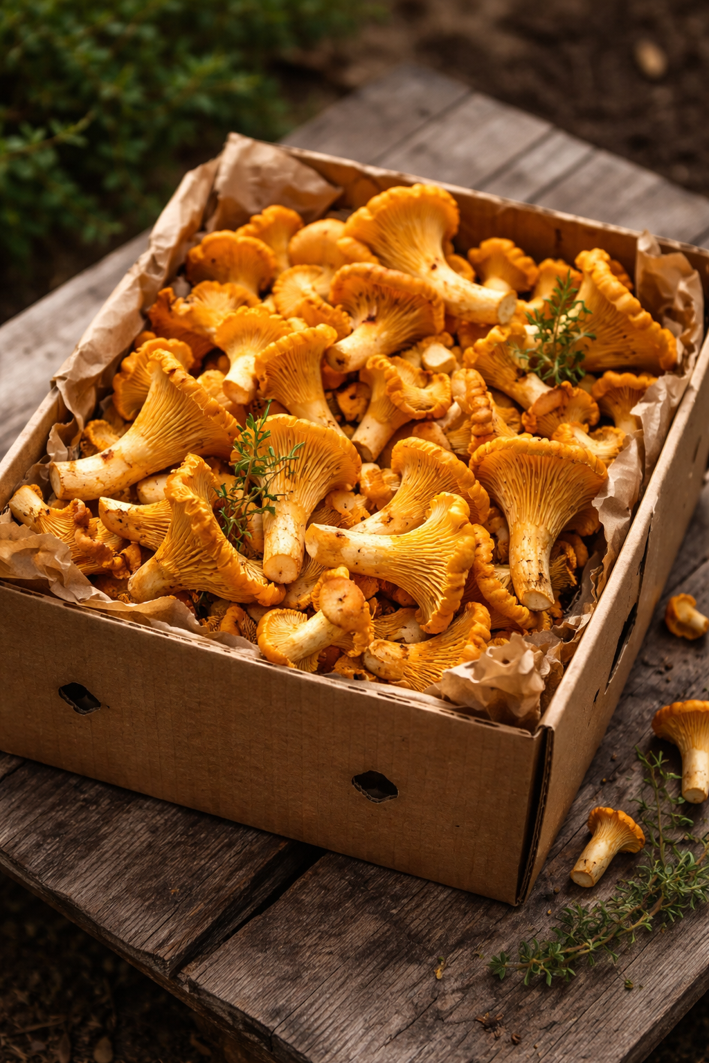 Fresh Wild Chanterelle Mushrooms – Foraged Seasonal Gourmet